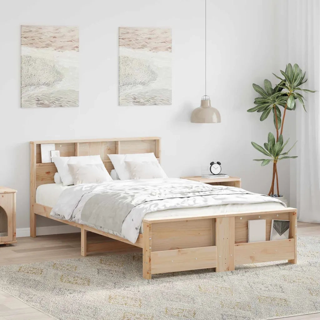Letto matrimoniale | Letto per adulti | Struttura del letto Marrone 120 x 190 cm Legno multistrato