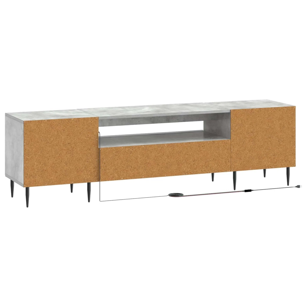 Mobile TV LED HAARLEM 153 x 35 x 43 cm Grigio Cemento 896908