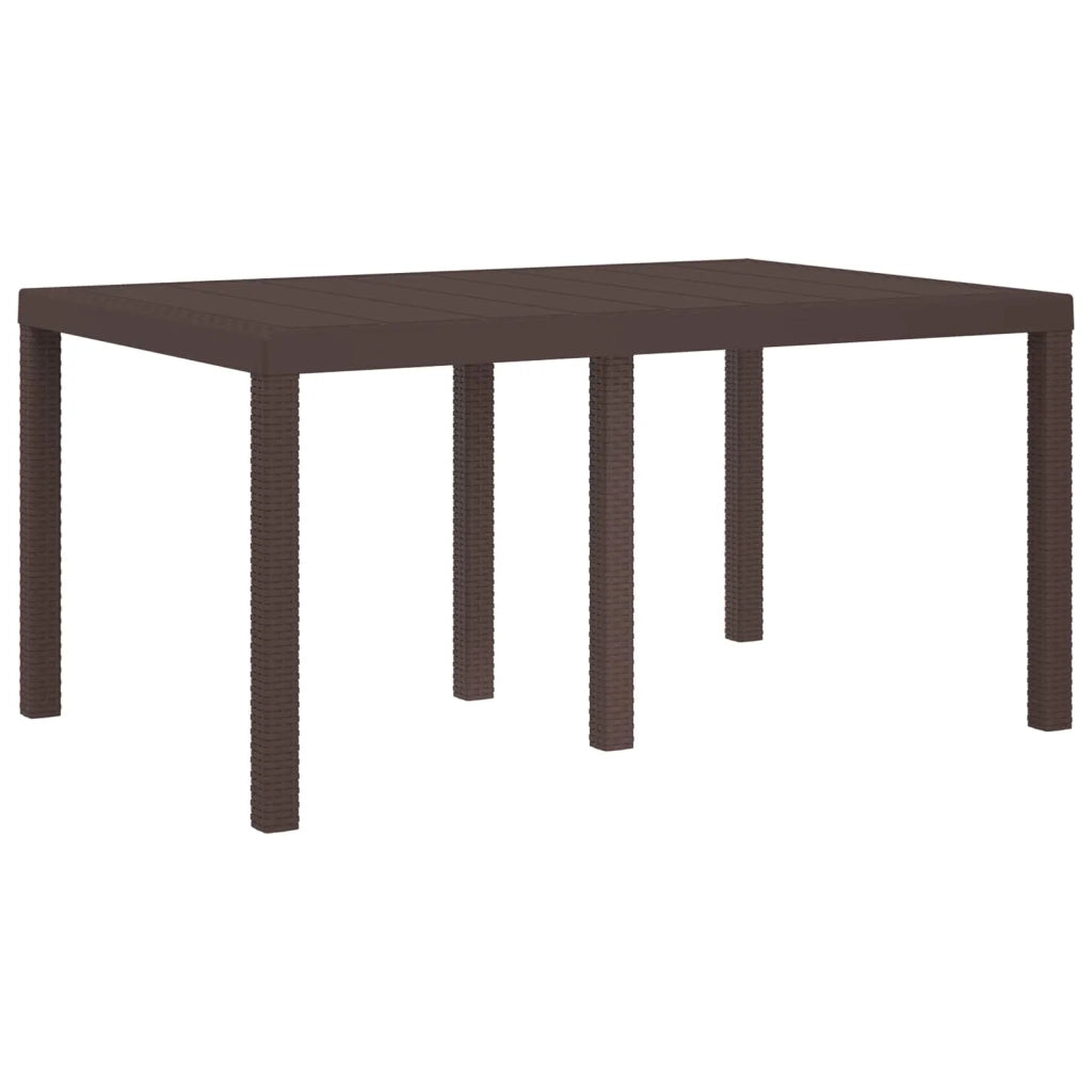 Set da Pranzo per Giardino 5 pz Marrone e Tortora PP 3430125
