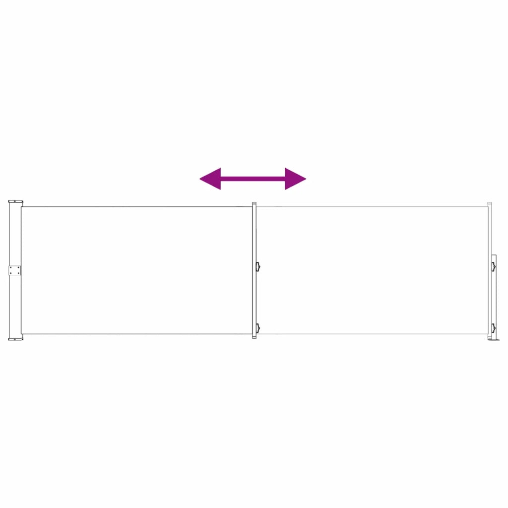 Tenda laterale retrattile Poliestere Rettangolare 923730