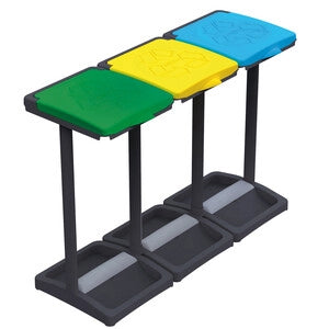 PATTUMIERA PORTASACCHI A TRE COPERCHI- 1,0 pz