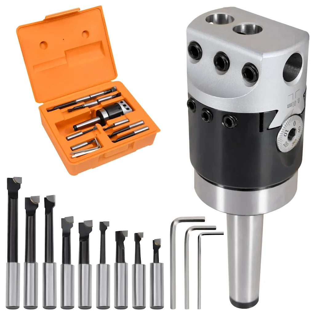 Set Strumenti di Foraggio 15 pz 50 mm con Teste F1-12 MT2-M10 146683