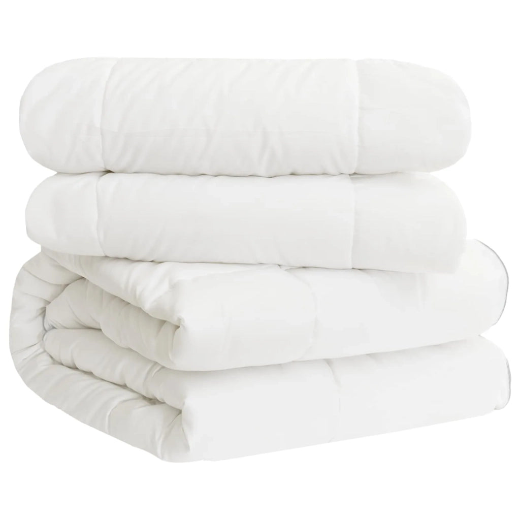 Set di Piumoni 3 pz 200 x 240 cm Tutte le stagioni Bambù Bianco 3432919
