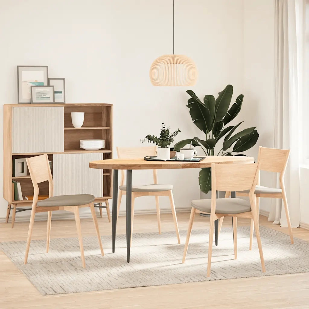 Dessus de table 140x60x4 cm bois de chêne massif ovale
