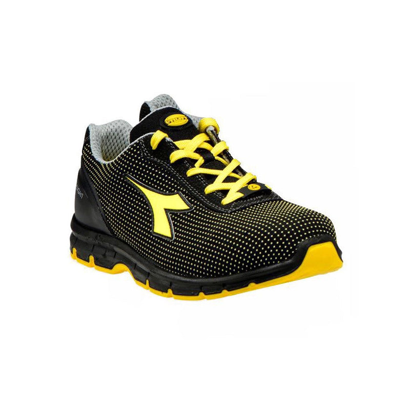 Scarpe Run Atom Nero/Giallo Basse 43 S3 Diadora