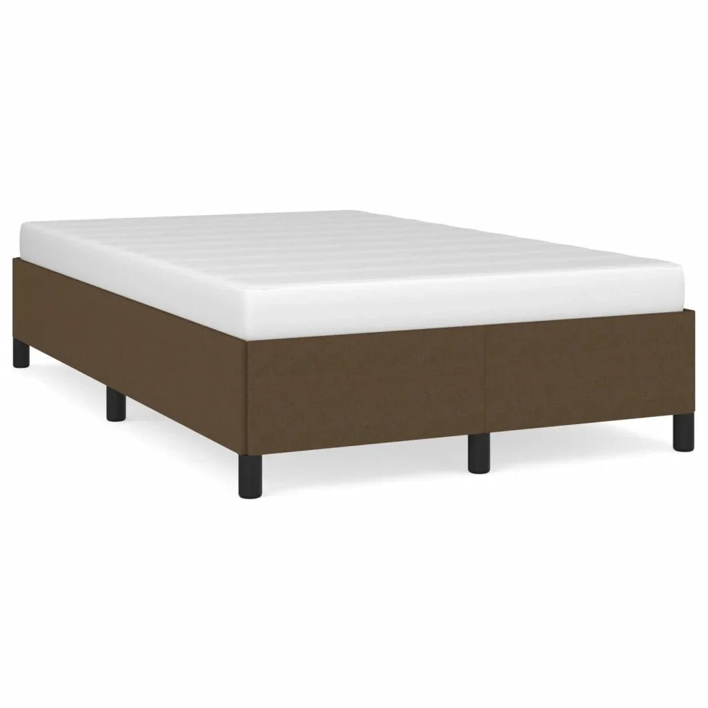 Letto matrimoniale | Letto per adulti | Giroletto senza Materasso Marrone Scuro 80x200 cm in Tessuto
