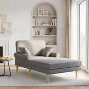 Chaise longue Grigio Chiaro Tessuto 42048081