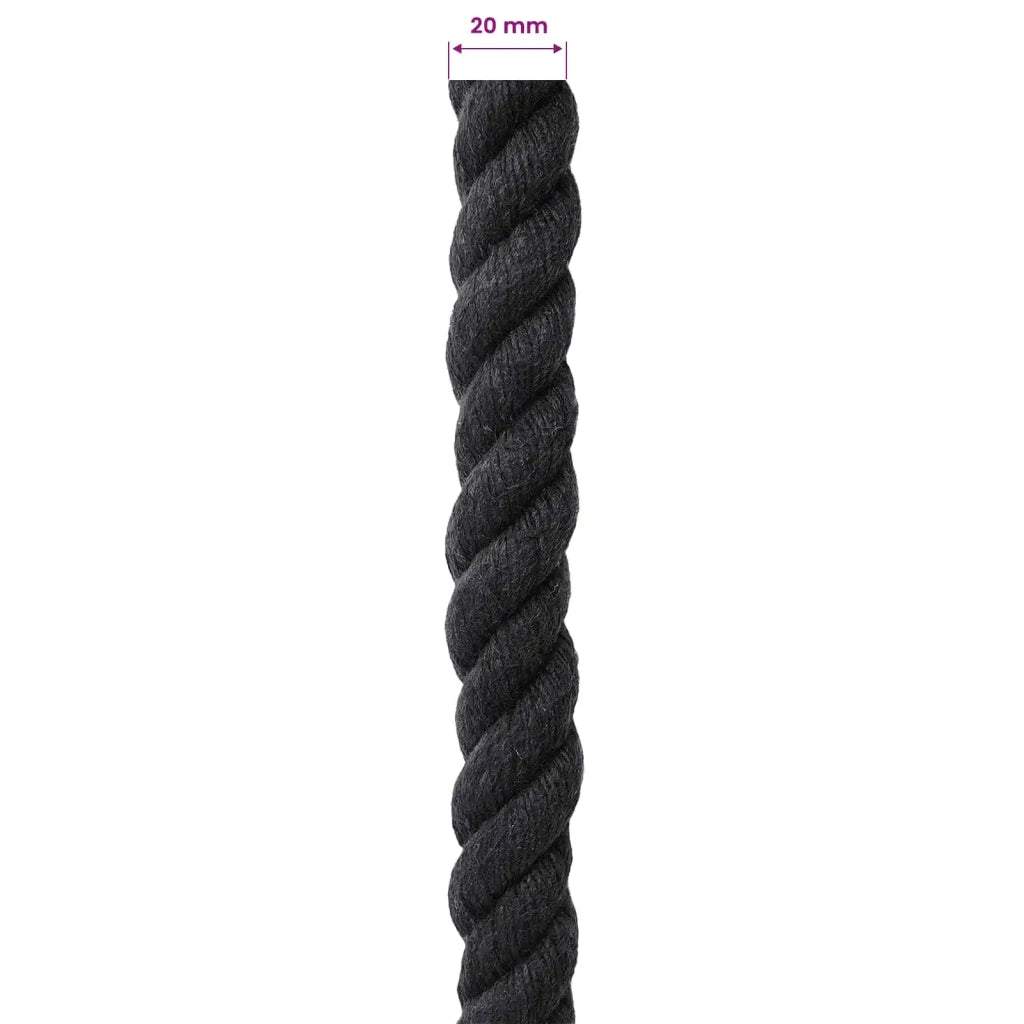 Corda | Fune Nero 2 x 2 x 2500 cm Cotone