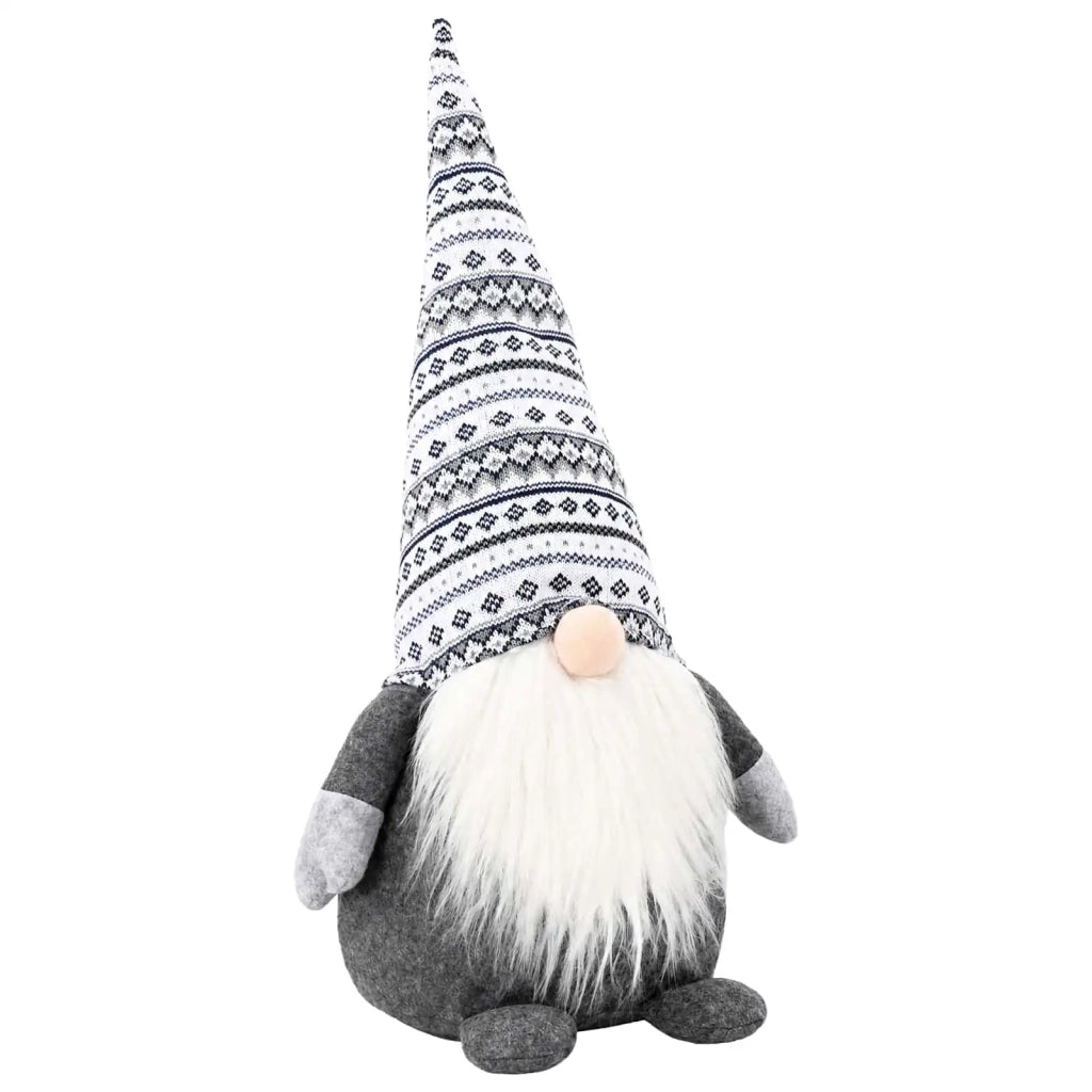 Gnomo di Natale Grigio 80 cm Poliestere 42050778