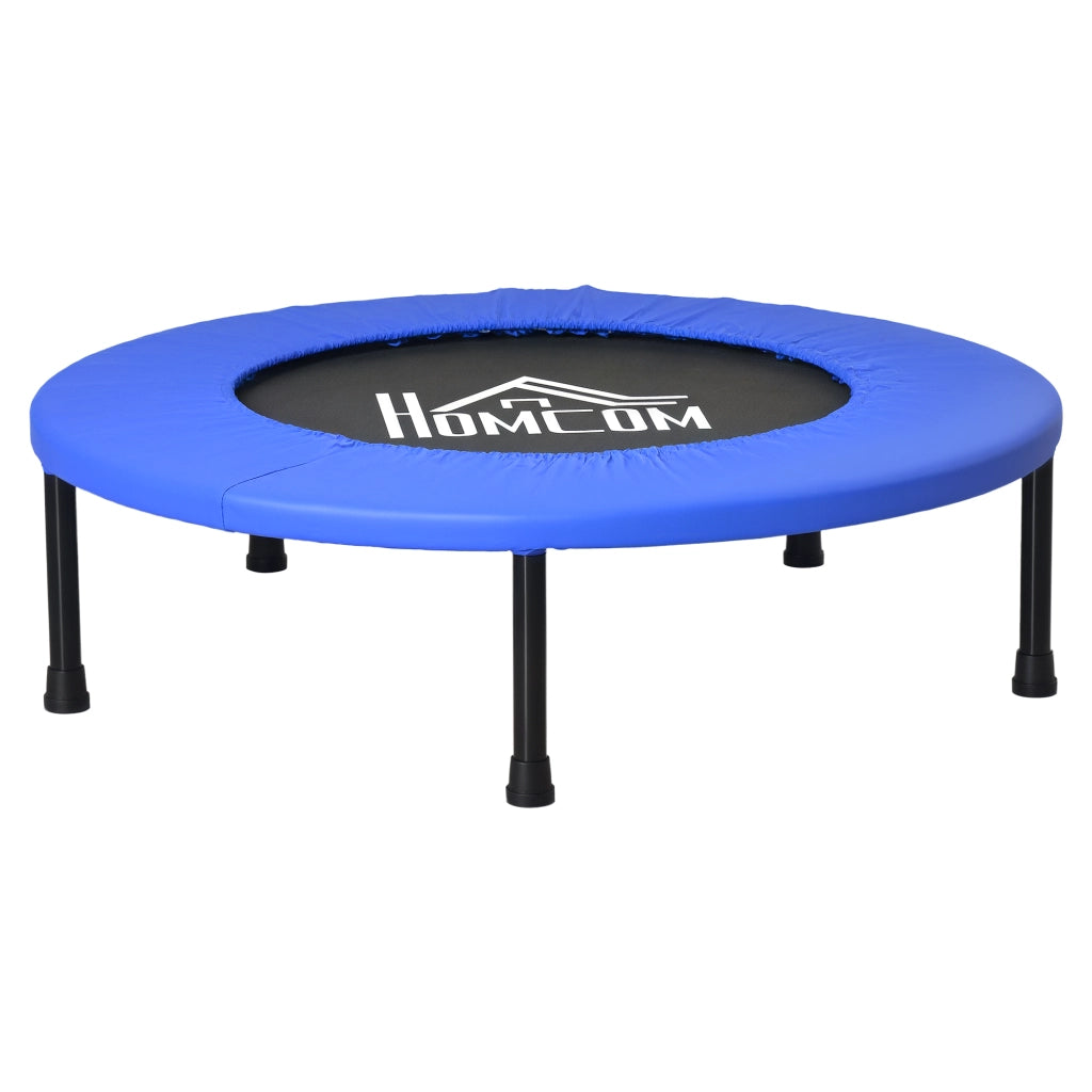 Trampolino Fitness Elastico 81 cm ¨C Zephmum ¨C Acciaio 28 Molle Nero Blu 81x81x22,5 cm