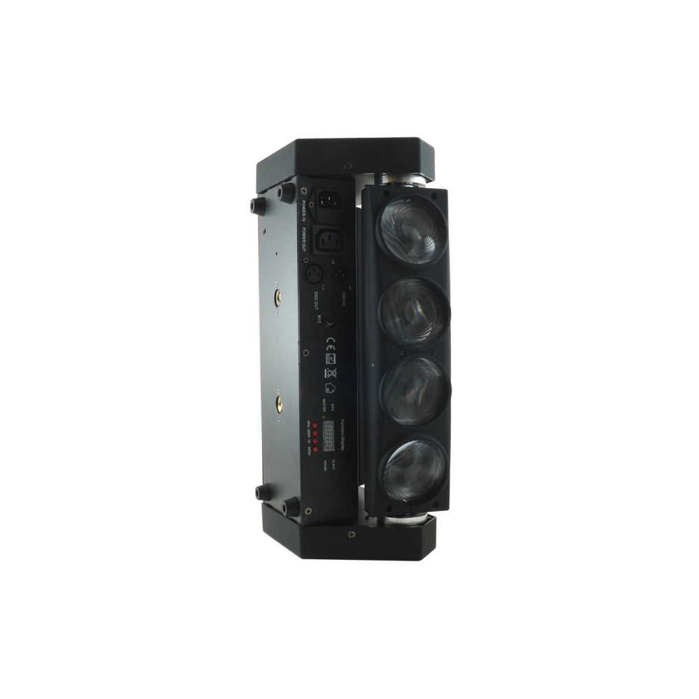 Trade Shop - Faro Led Strobo Rgbw Doppia Colonna Rotante Cree Beam Light Discoteca Dmx512 -