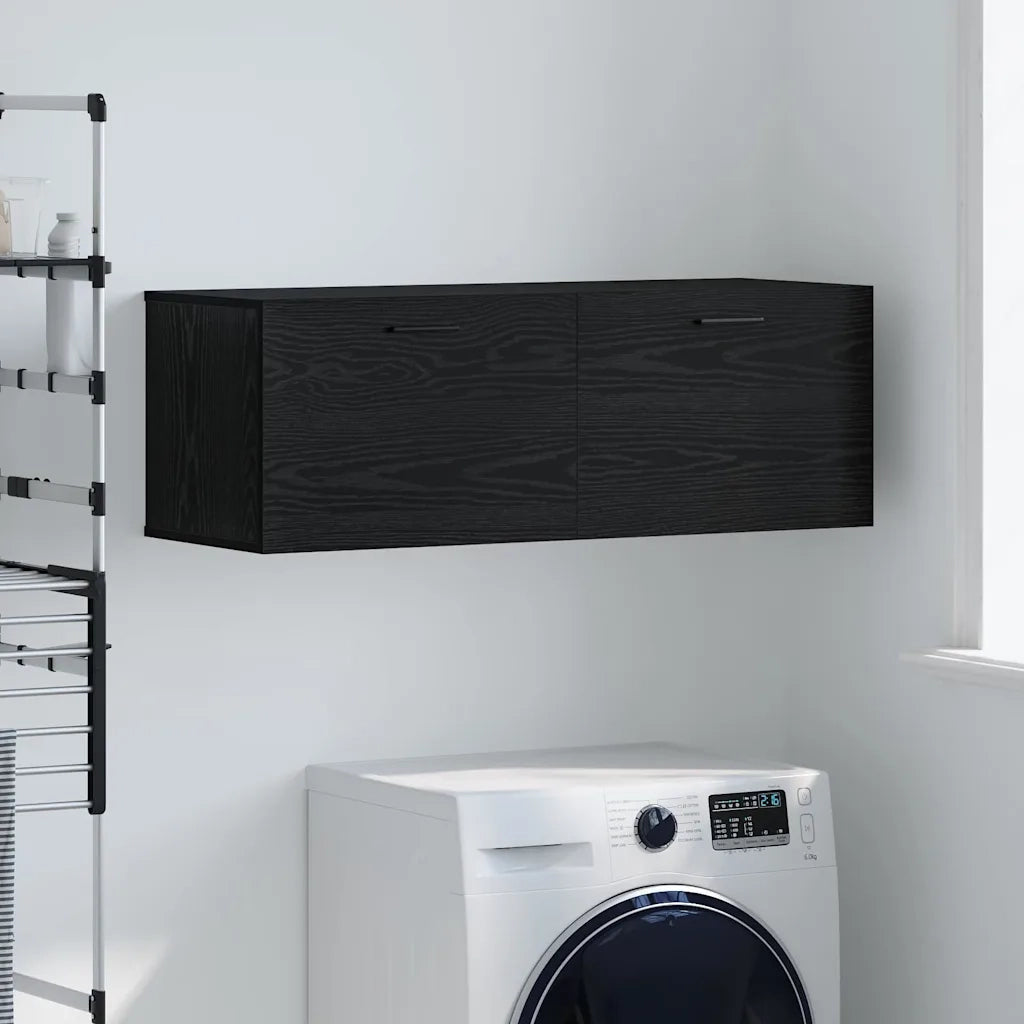 Armoire Murale 100 x 36,5 x 35 cm Bois d'ingénierie Chêne noir