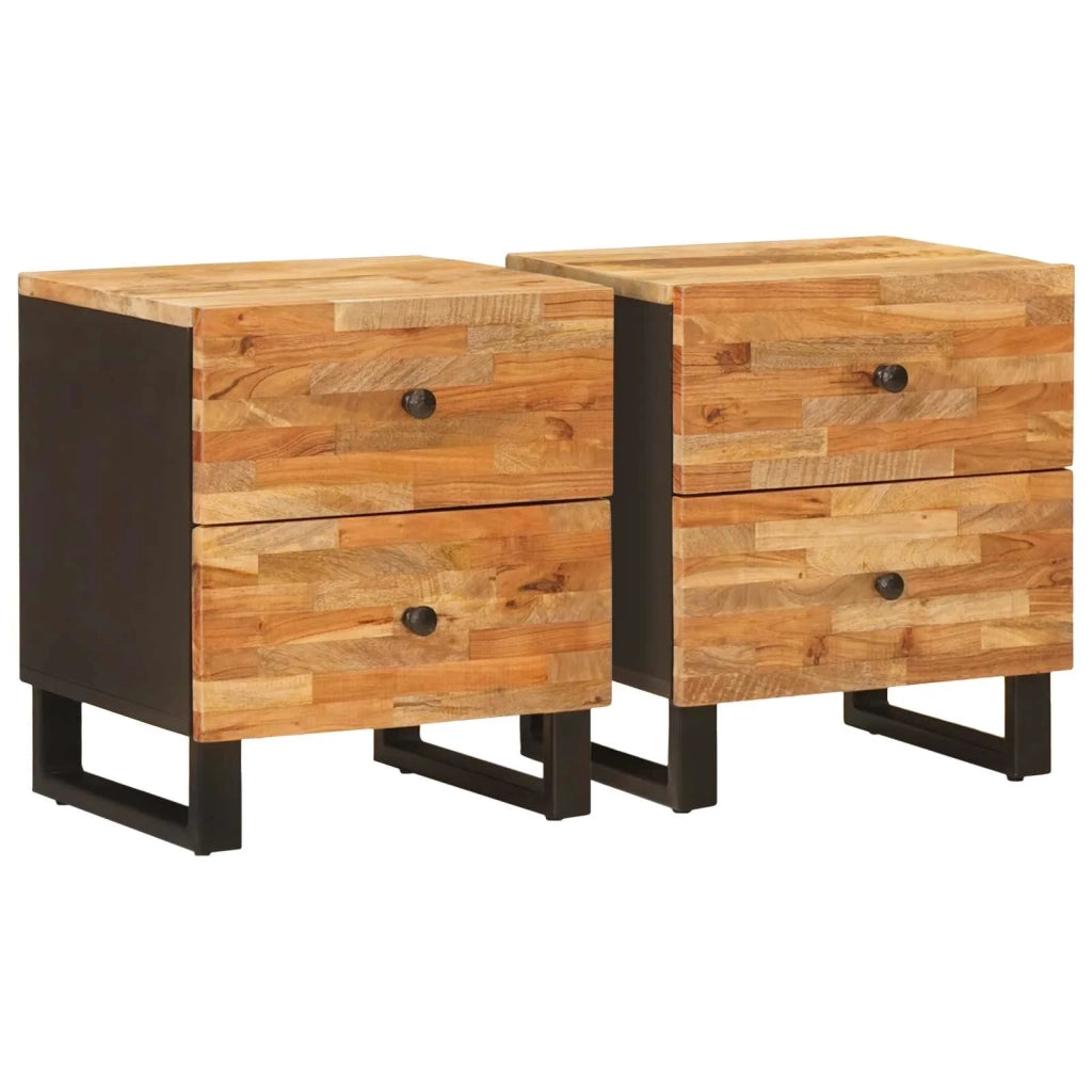 Armadio da Notte con cassetto 2 pcs Marrone 40 x 33 x 46 cm 4018295
