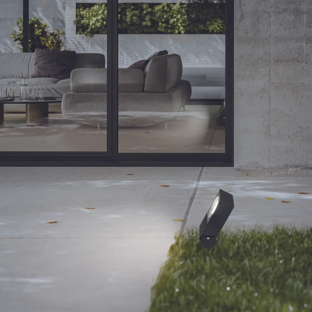 Applique Collezione SIRIO Finitura Nero IP65 Metallo/Vetro Ideal Lux