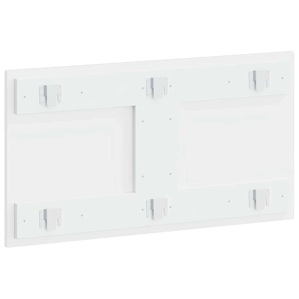 Testiera da Muro ALKMAAR Bianco Lucido Legno ingegnerizzato 896319