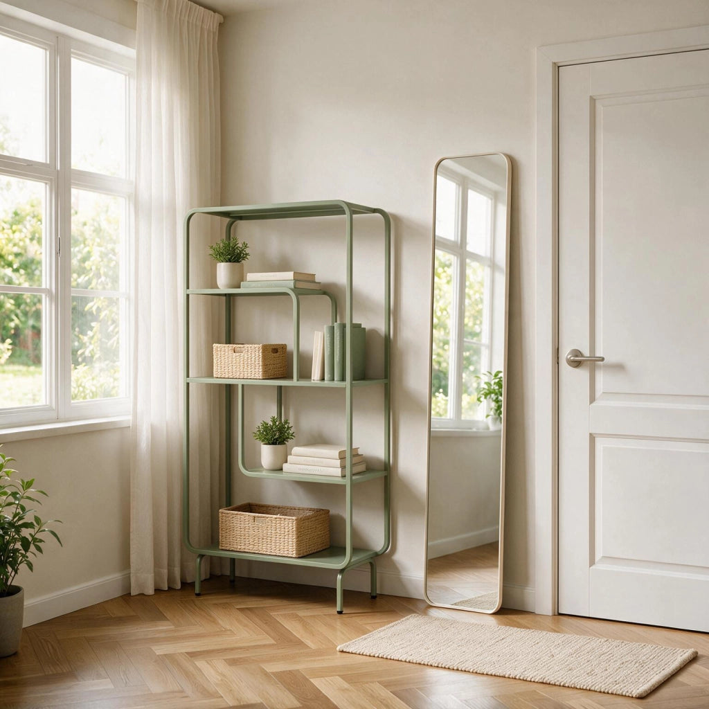 Console design in metallo verde militare CAPUCINE