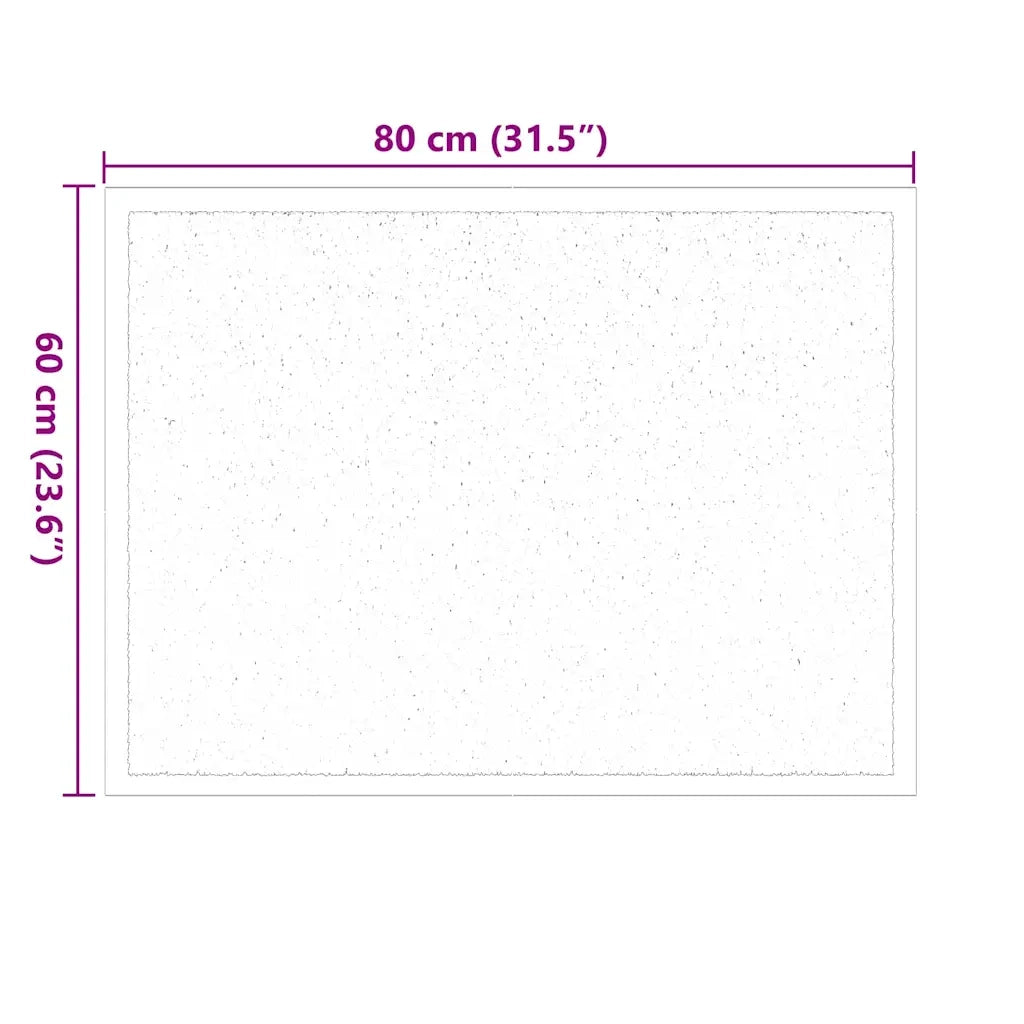 Tappetino Grigio chiaro 60 x 40 x 1.2 cm Tessuto Teddy 42013444