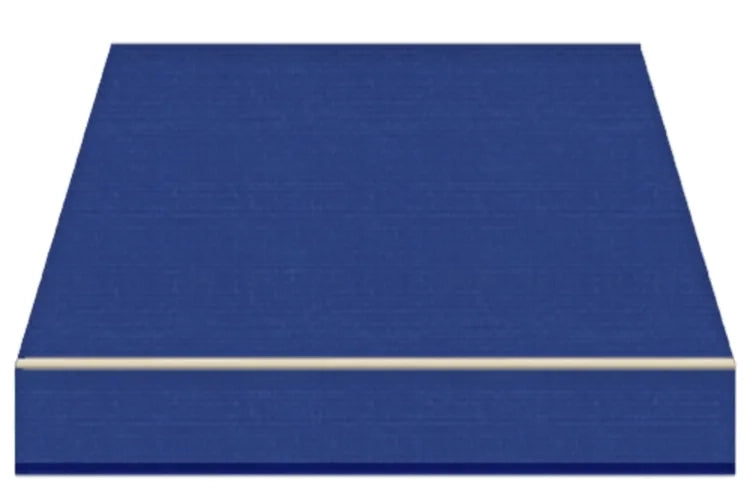 Tenda da Sole a Bracci Estensibili su Barra Quadra Tempotest Para', col. Blu 10, Largh. 3,9m x Sporgenza 2.10m con Arganello Destro