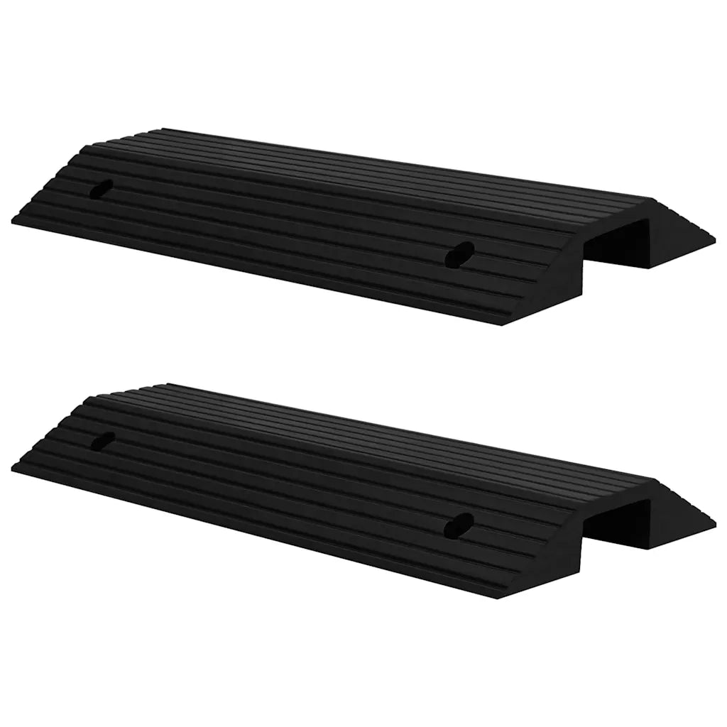 Rampe per Soglia a Ponte 2 pz 80x40x8 cm in Gomma 150979