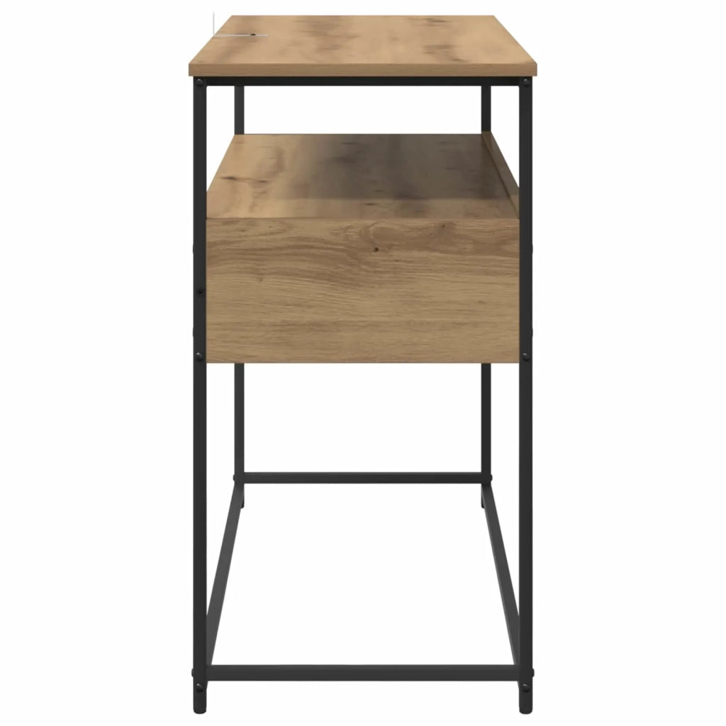 Table console Chêne artisanal 100 x 40 x 75 cm