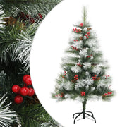 Albero Natale Artificiale Incernierato con Pigne e Bacche 120cm 357710