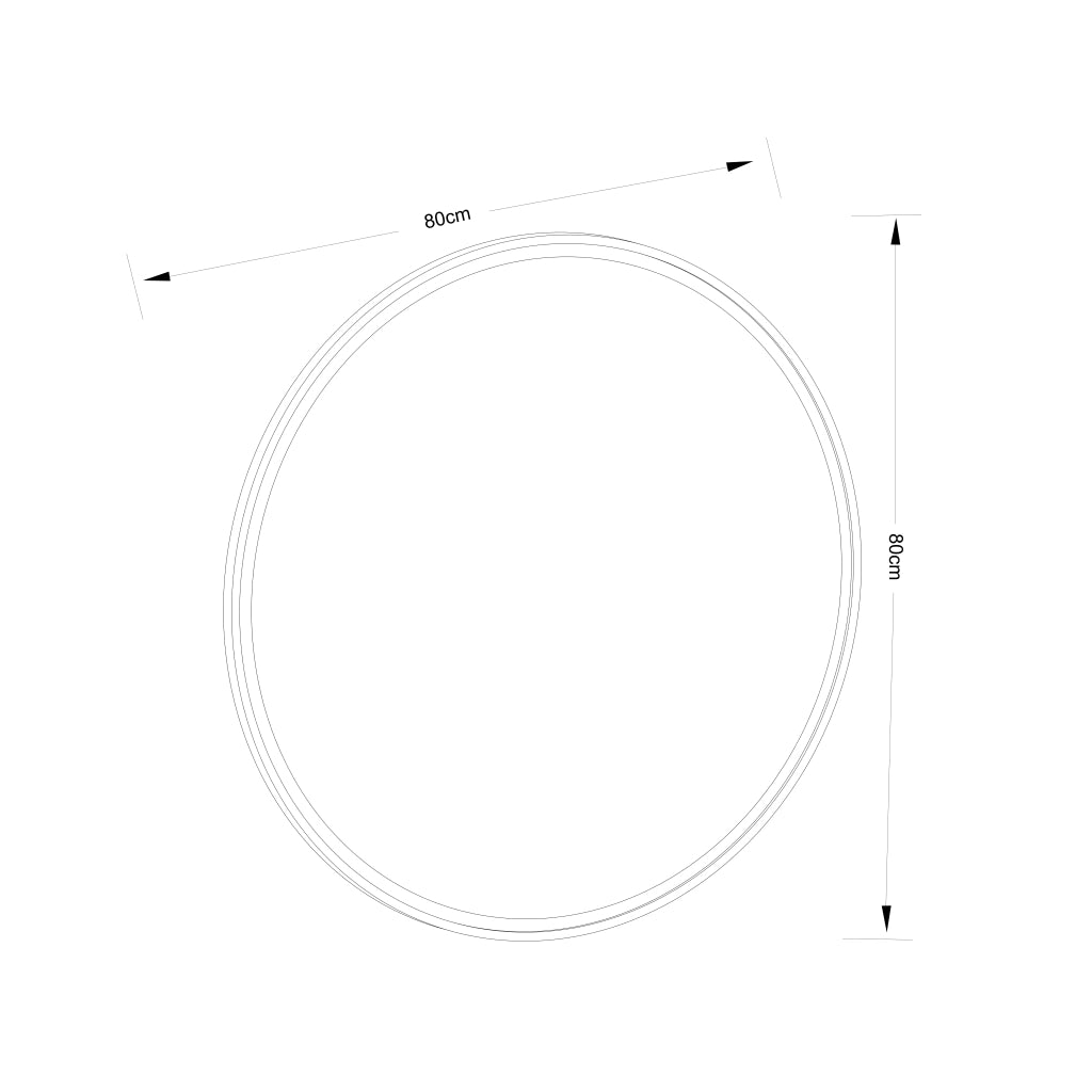 Specchio da bagno illuminato con luce dimmerabile e funzione antiappannamento in vetro argento