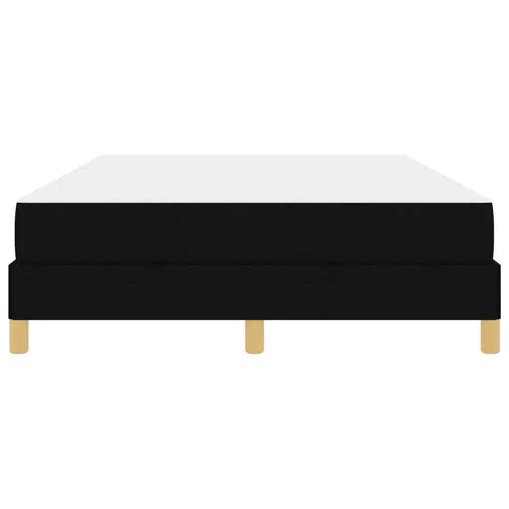 Letto a molle con materasso Nero 140 x 190 cm Tessuto 3398565