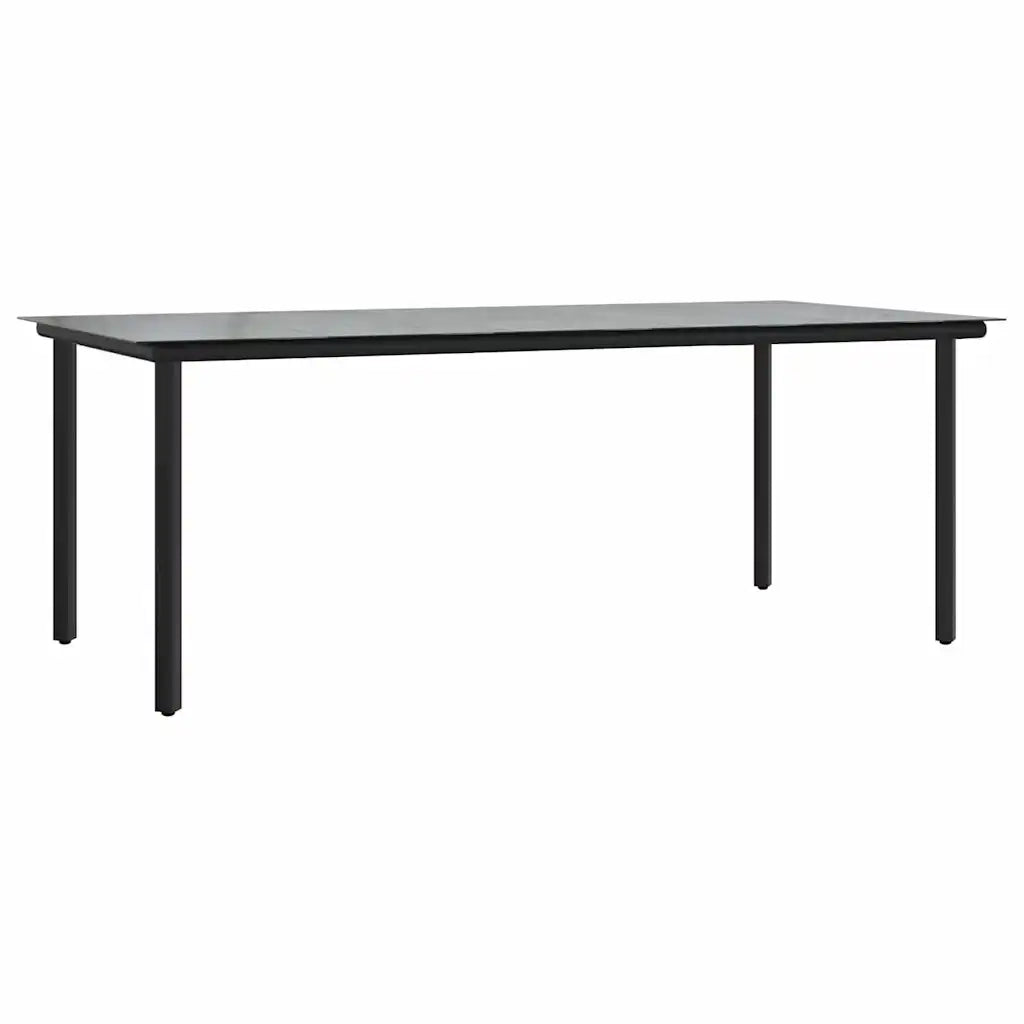 Set da Pranzo per Giardino 9 pcs Grigio chiaro polyrattan