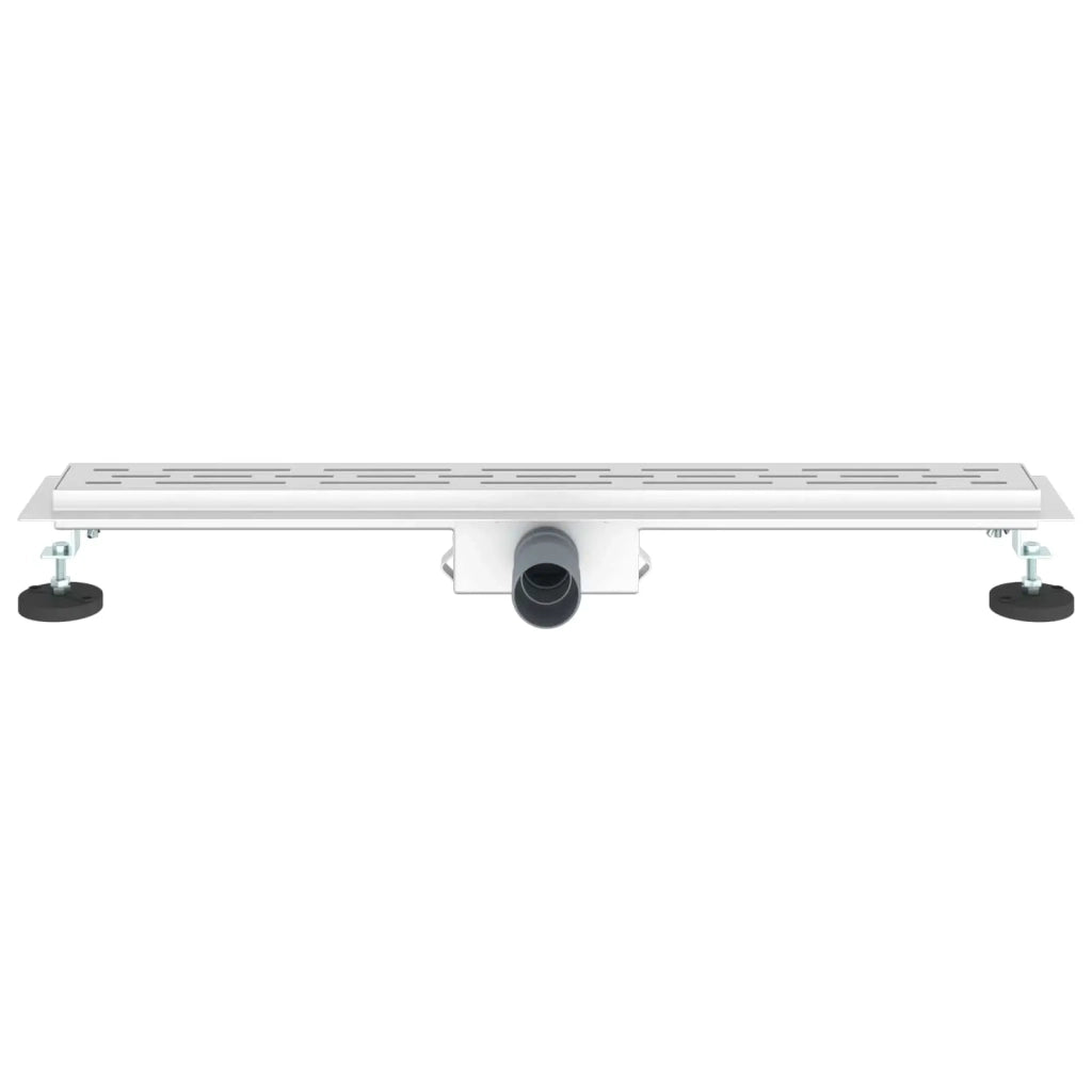 Drenaggio doccia con design a striscia Argento 80 cm CFW4961602