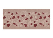 Tappeto Passatoia Tessuto Jacquard Linea Emozioni Dis Amour Tortorosso - 57x400 - Tortorosso