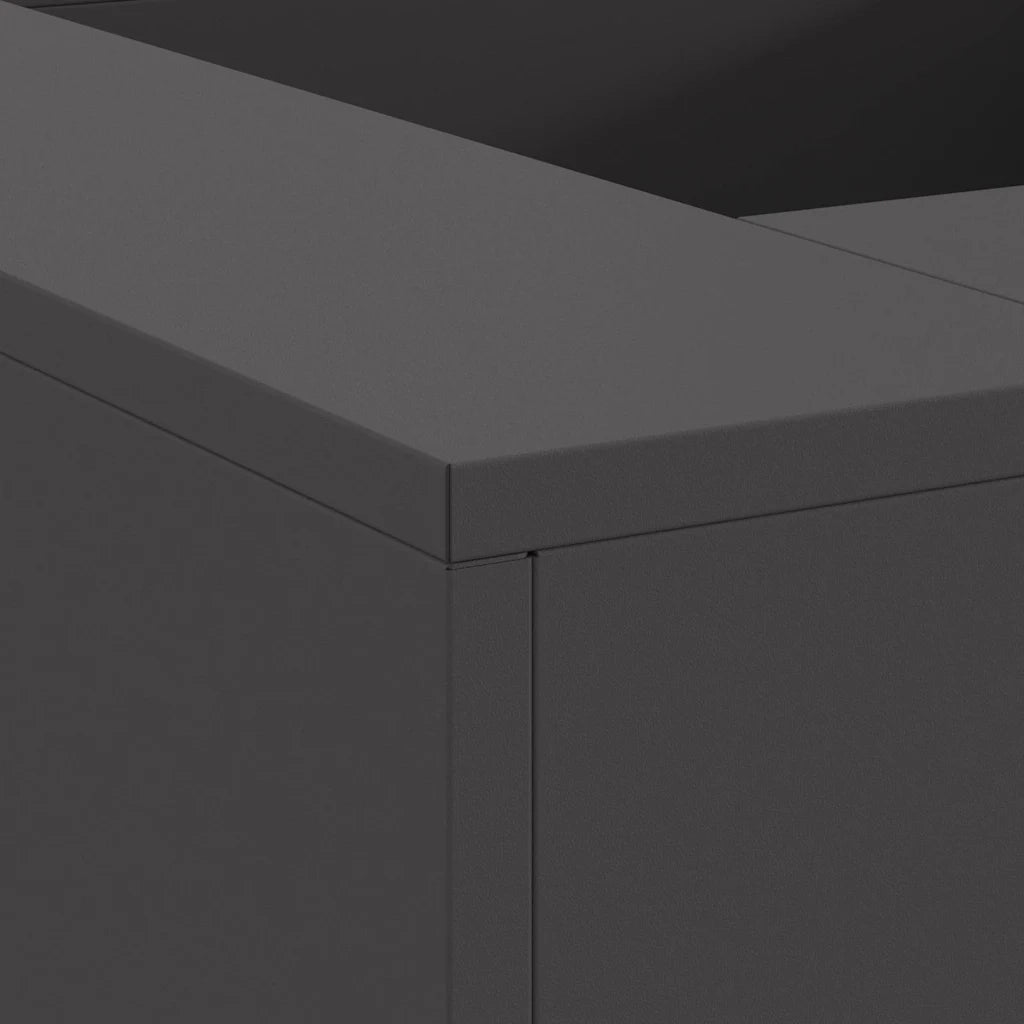 Focolare Nero 80 x 80 x 40 cm Acciaio