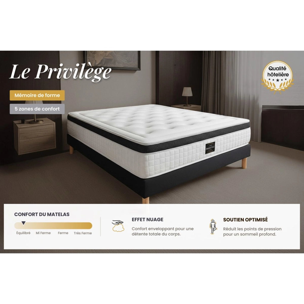 Set materasso e base 160x200 cm - Privilège