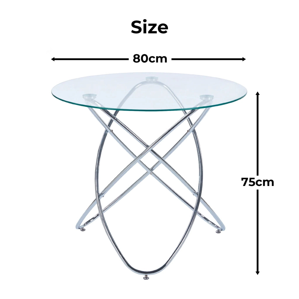 Set da pranzo 5 pezzi: 1 tavolo + 4 sedie