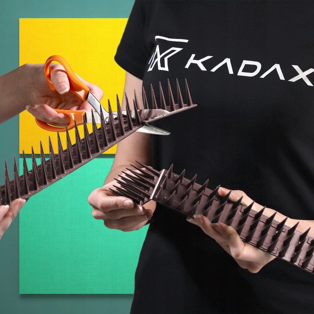 Punte anti-piccioni KADAX, 51 cm, in plastica densa e resistente, 24 pezzi