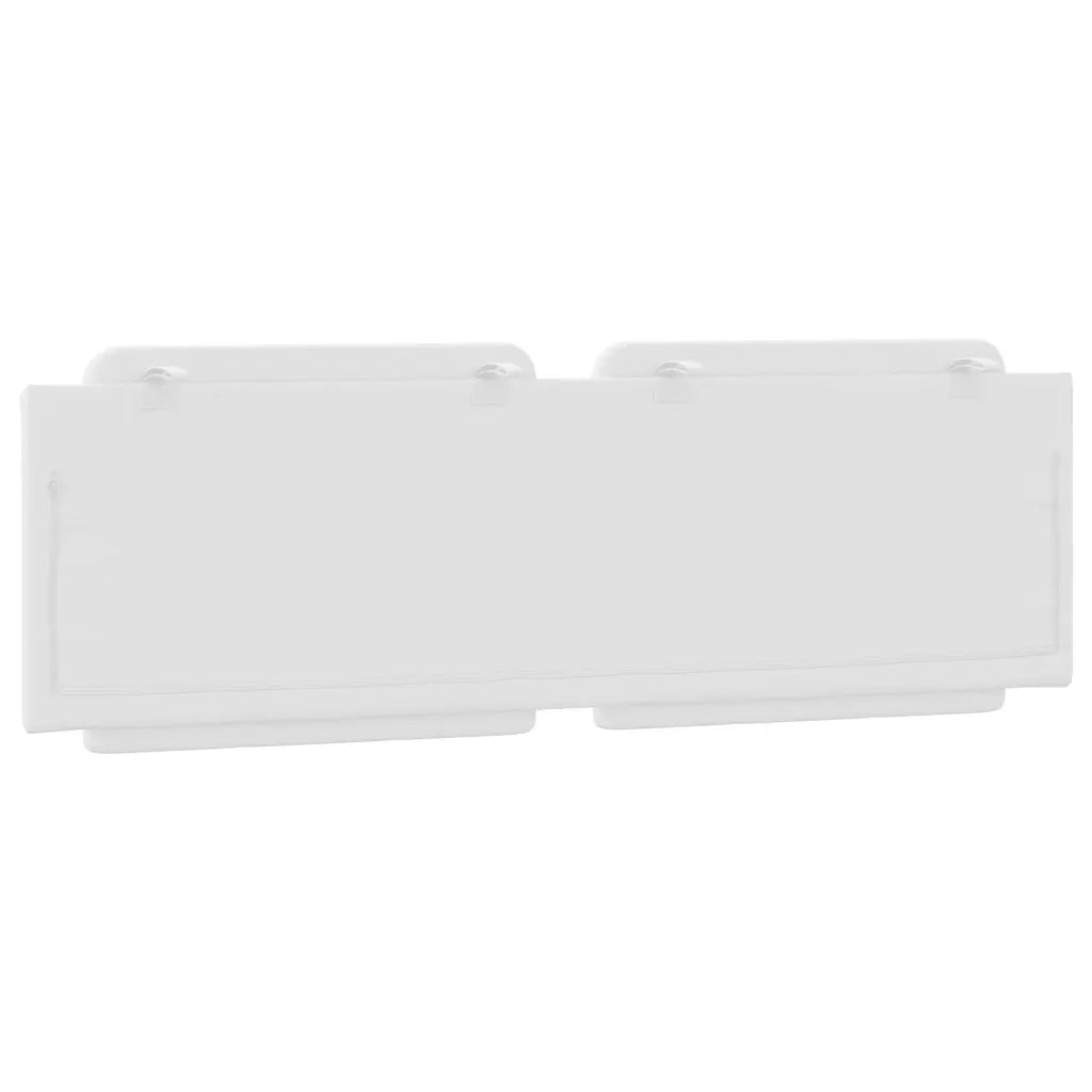 Coussin de tête de lit Zadar blanc 160 cm similicuir