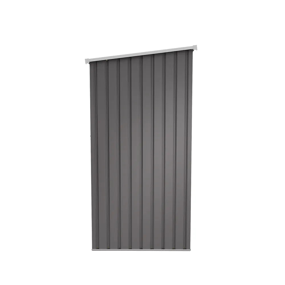 Casetta da giardino in acciaio zincato grigio 1,51x1,03xh1,96 m - 37,9kg- 1,55 metri quadri
