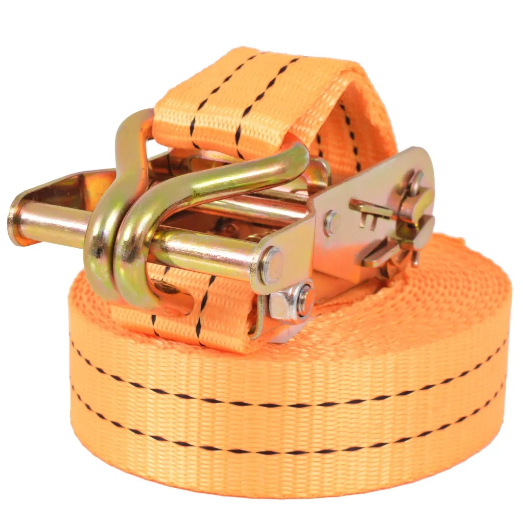 Cinghie d'Ancoraggio 10 pz a Cricchetto 1 T 6mx38mm Arancione 142661