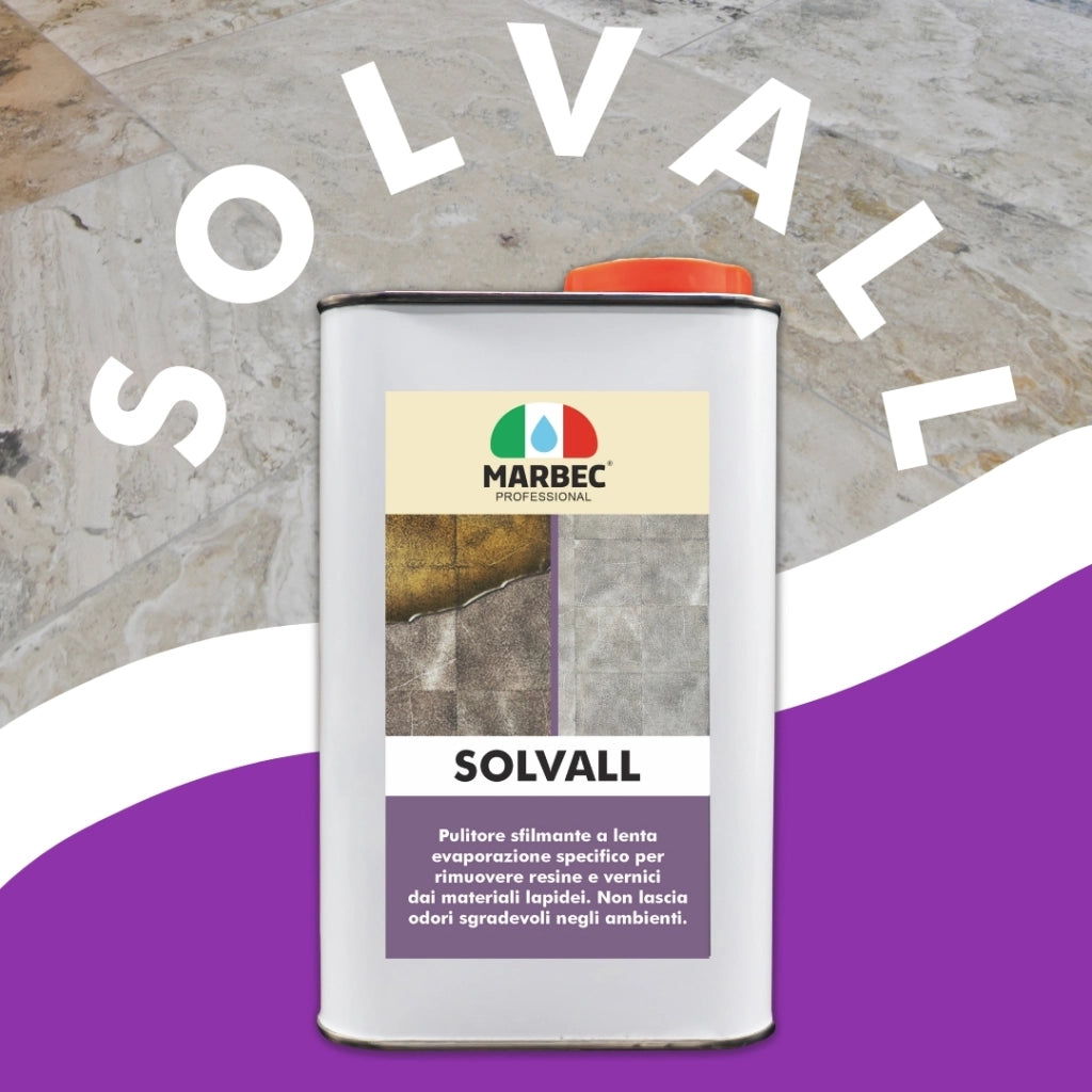 Pulitore sfilmante per materiali lapidei SOLVALL   5LTx4Pz