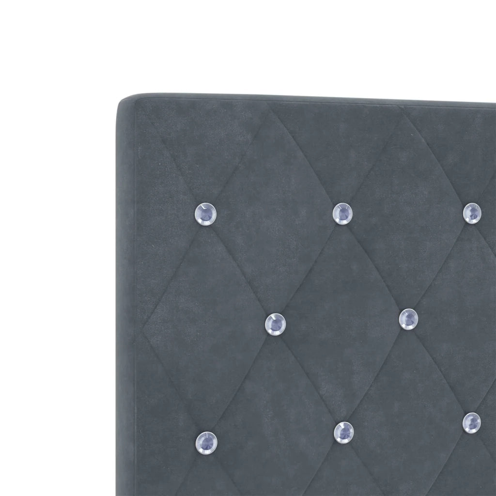 Testiera | Testata Grigio scuro 160 cm Velluto
