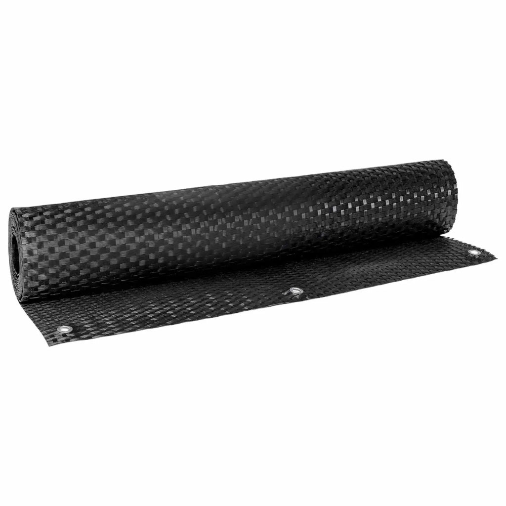 Schermo per Balcone con Occhielli Nero 42032655