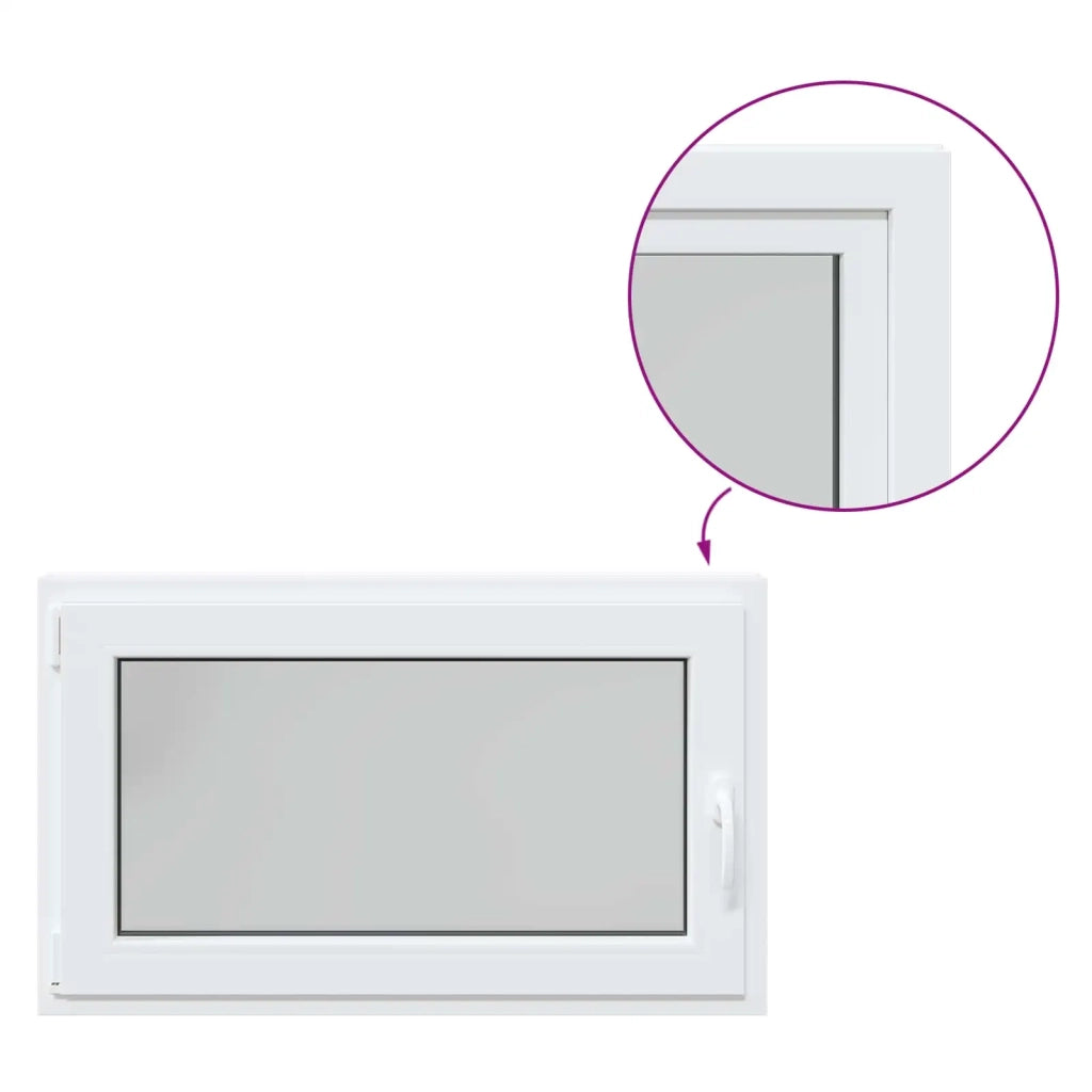 Finestra per Soffitta RISOR 100 x 70 cm PVC e Vetro Bianco CFW9889907