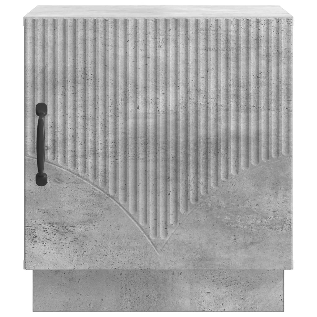 Comodino 2 pz Grigio Concretè 43 x 34,5 x 47 cm 895262