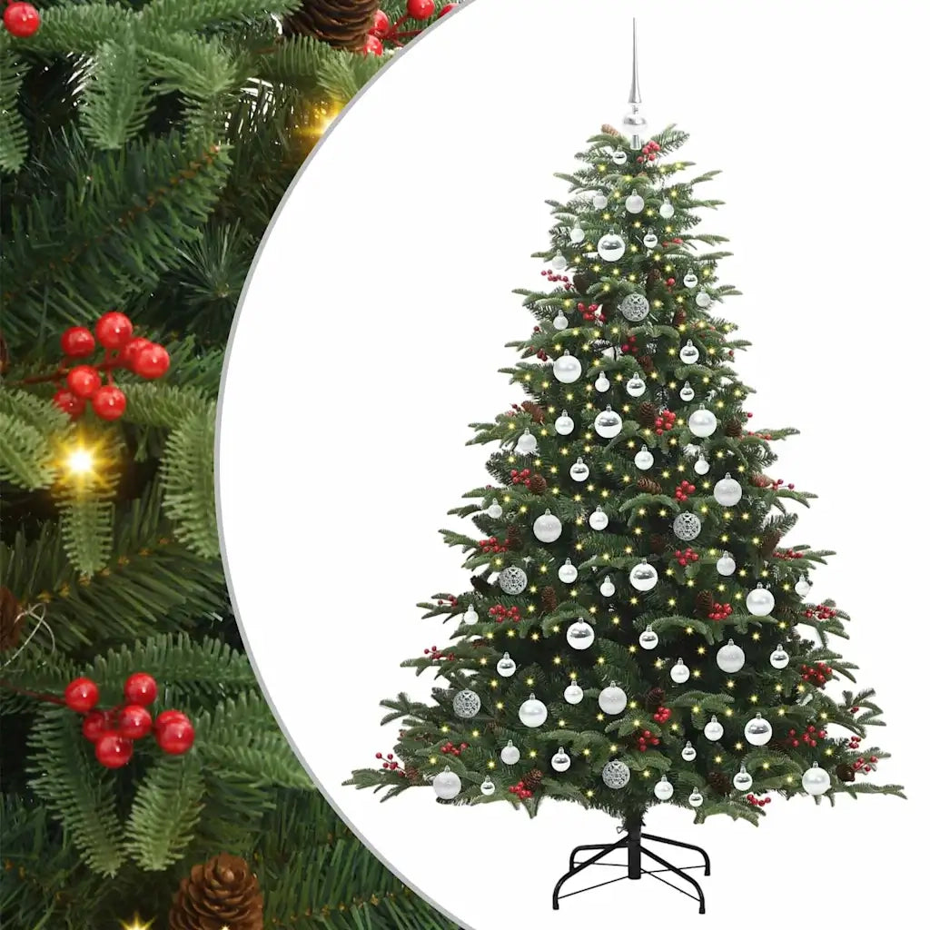 Albero di Natale artificiale con 300 LED Verde 180 cm 3395555