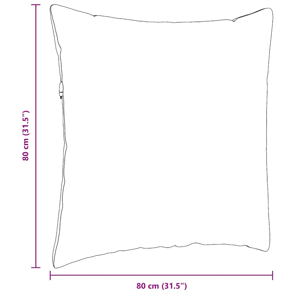 Cuscini da Divano 2 pcs Bianco 80 x 80 cm Tessuto 42014051