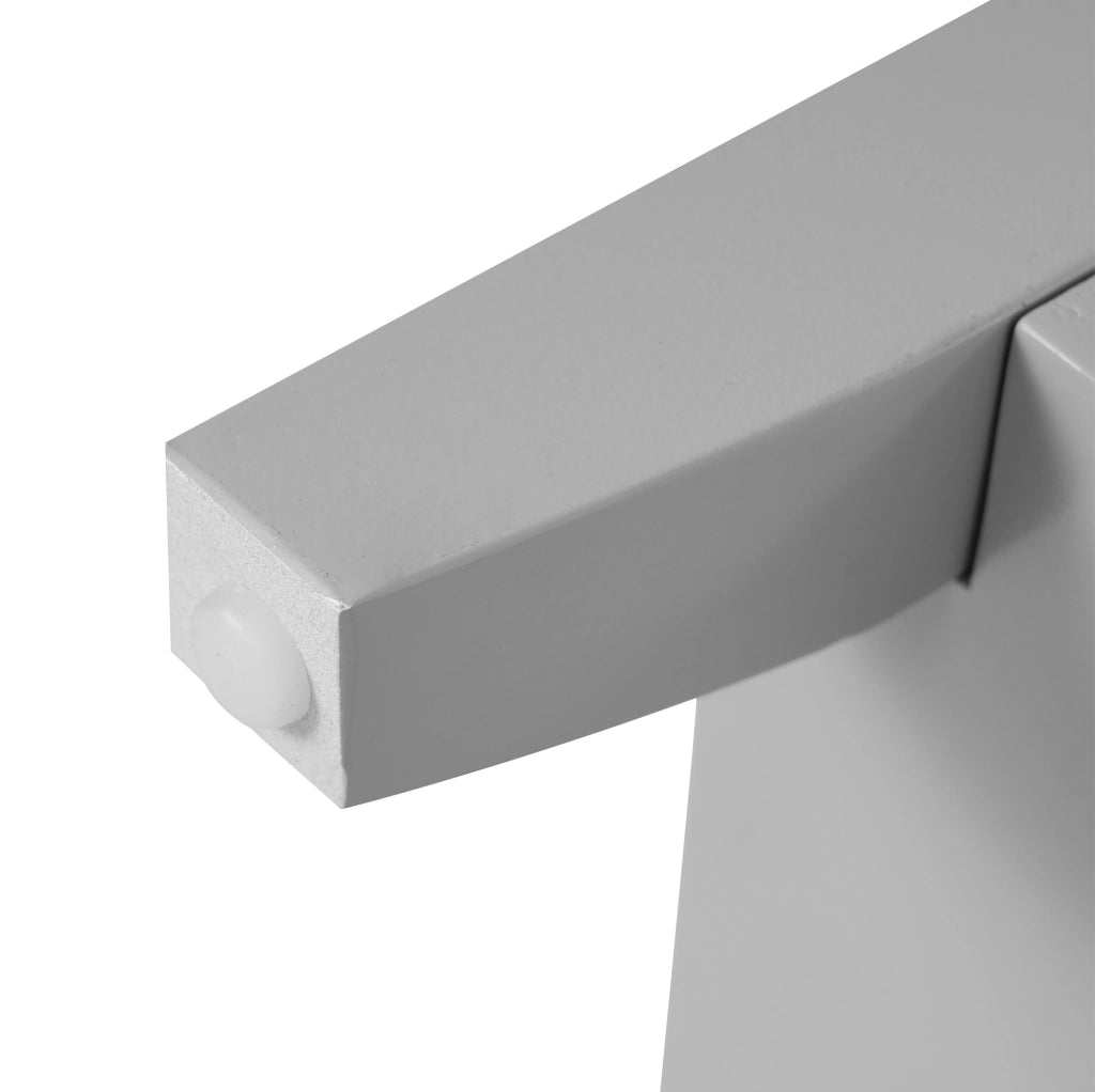 Mobile bagno da terra in MDF grigio con ripiani interni