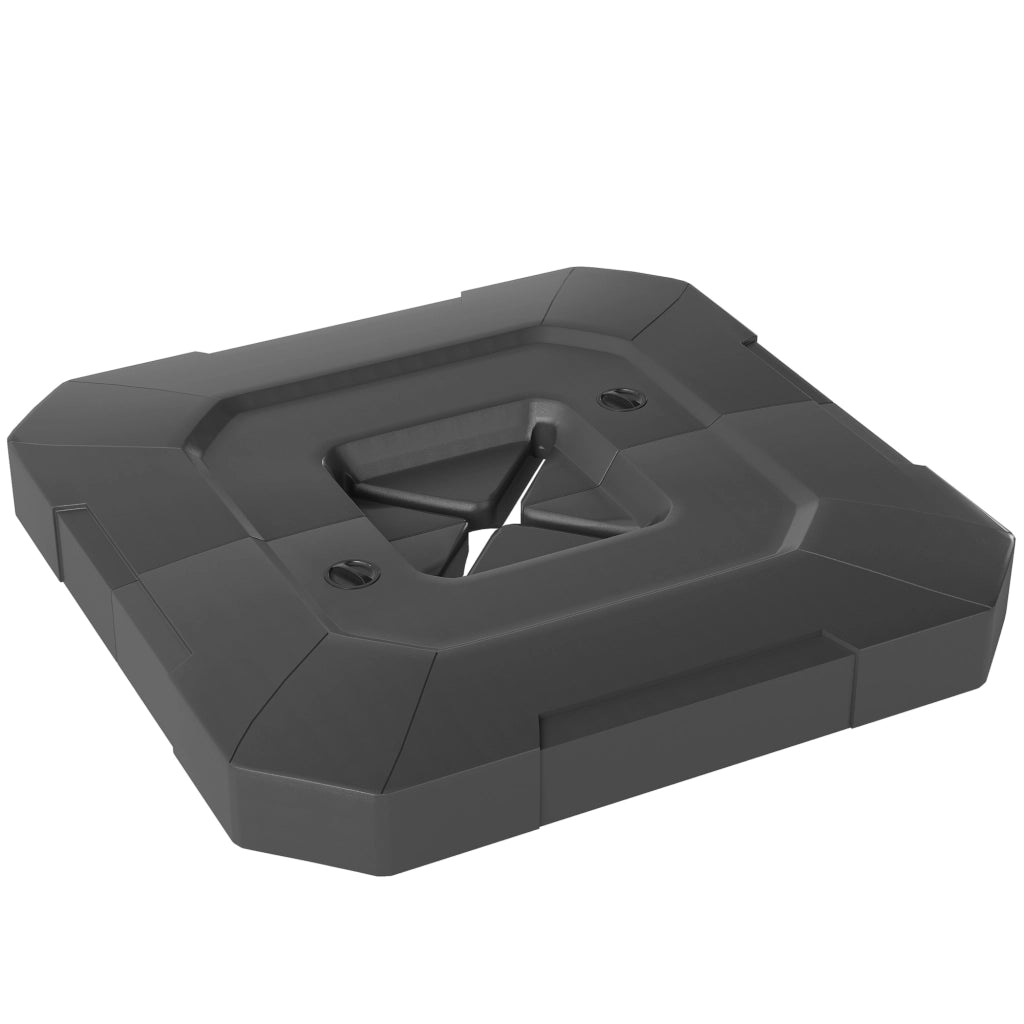 Base per Ombrellone 2 Pezzi Riempi con Acqua 80 kg ¨C Minimal ¨C Grigio