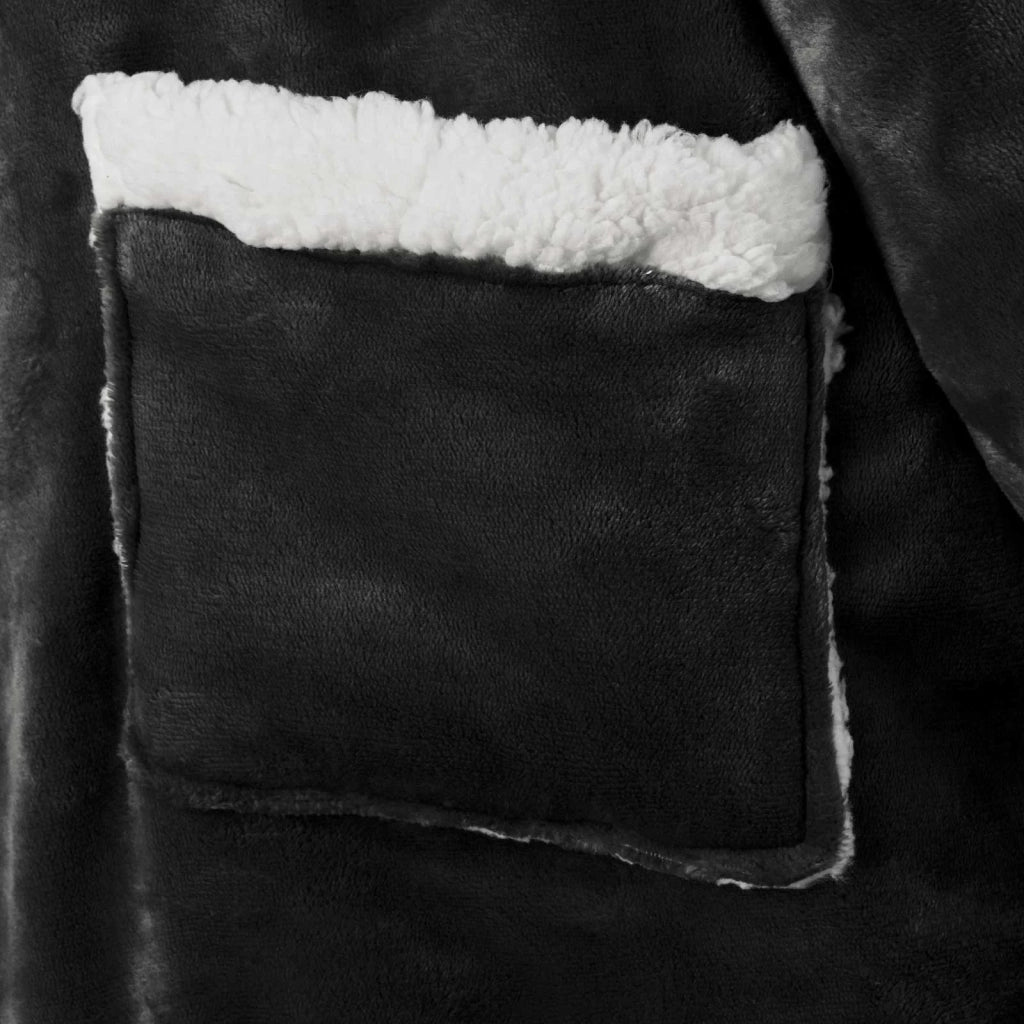 Felpa coperta Nero M Pile e Flanella CFW3863890