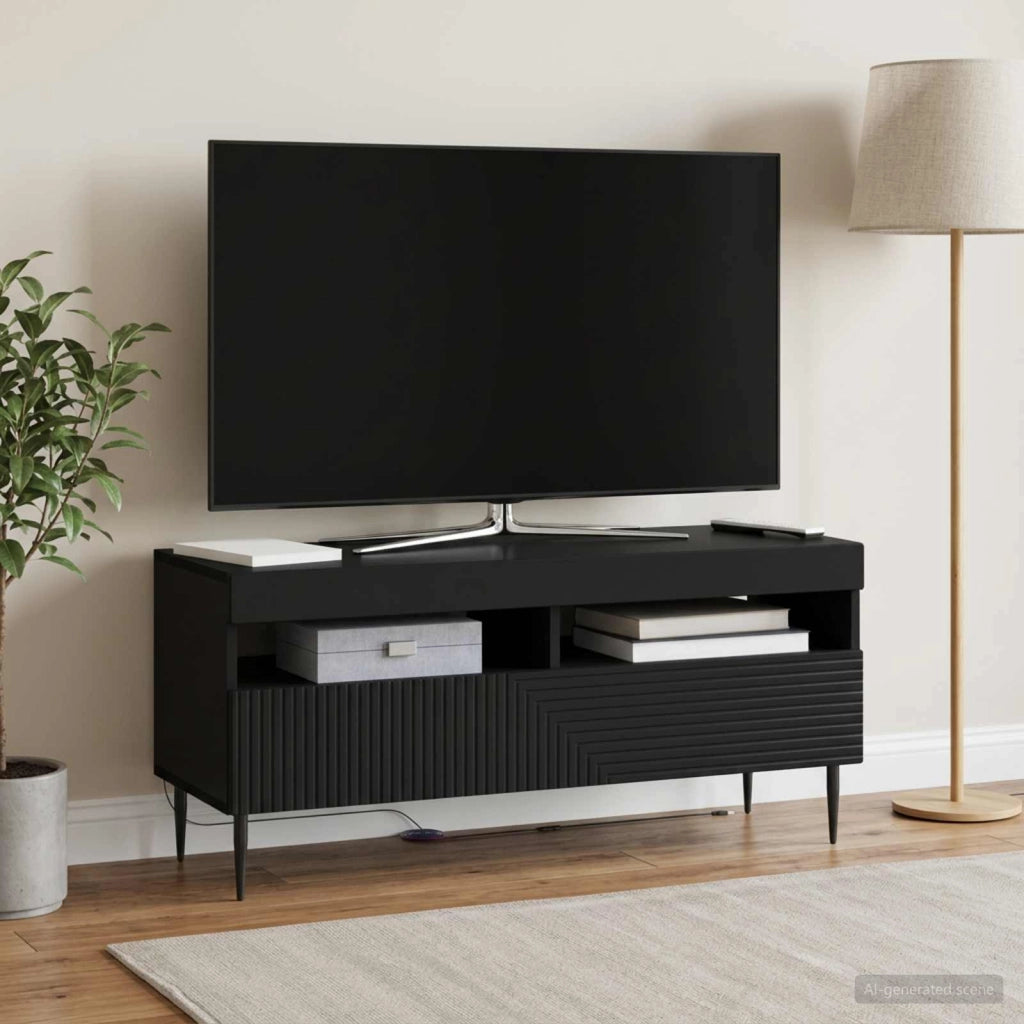 Mobile TV LED HAARLEM 100 x 35 x 43 cm Nero 896986