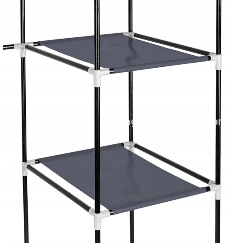 Armadio Nero 170x45x170 cm Ideale per Camera da Letto