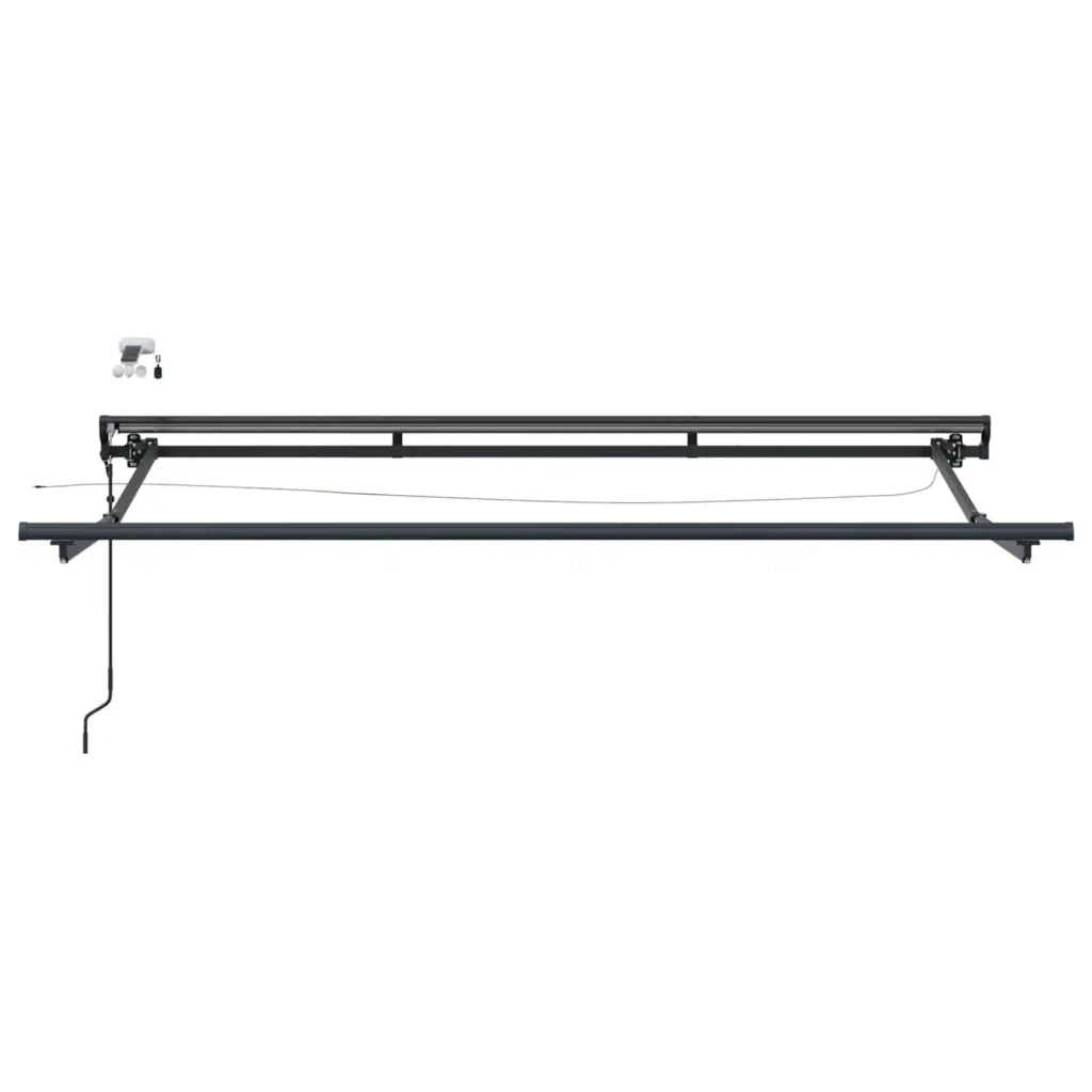 Tettuccio Elettrico Retrattile Nero e antracite 3,5 x 2,5 m 3421572